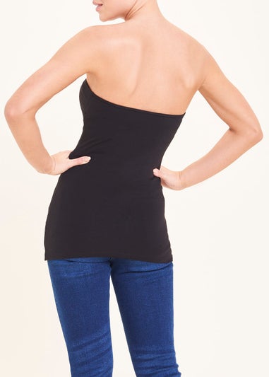 Black Boob Tube Bandeau Top