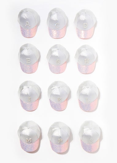 Girls Silver Alphabet Cap (7-10yrs)