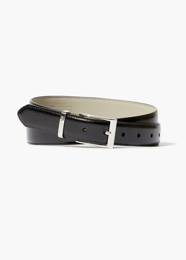 Ben Sherman Black Real Leather Belt