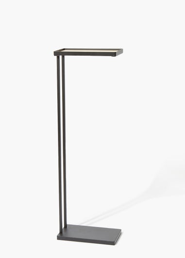 Black Metal Bath Side Table (73.5cm x 23cm x 13cm)