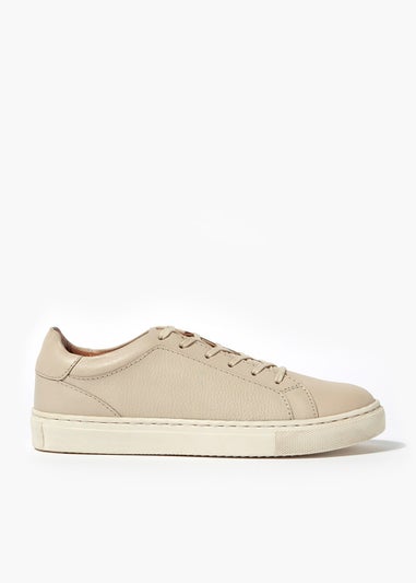 Stone Leather Cupsole Trainers