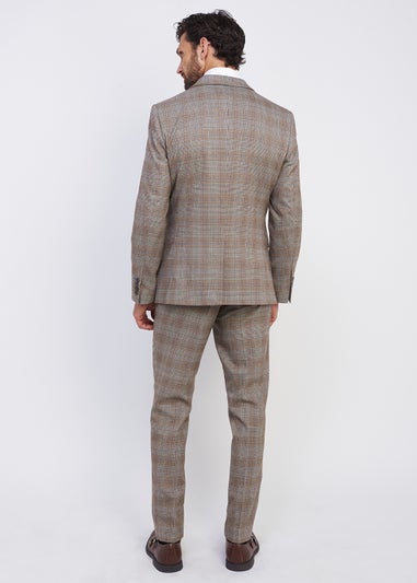 Broken Stitch Buckinghamshire Check Slim Fit Suit Jacket