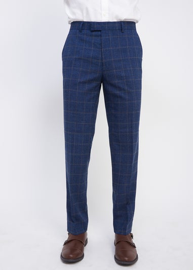 Broken Stitch Lancashire Check Slim Fit Suit Trousers