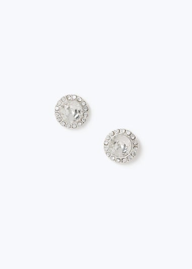 Silver Diamante Stud