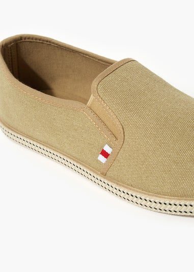 Stone Twin Gusset Espadrilles