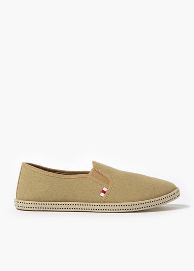 Stone Twin Gusset Espadrilles