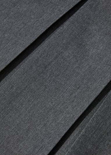 Girls 2 Pack Grey Long Length Box Pleat School Skirts (6-16yrs)