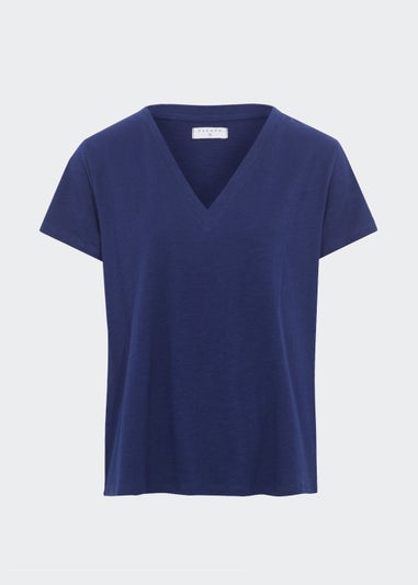 Navy V-Neck Essential T-Shirt