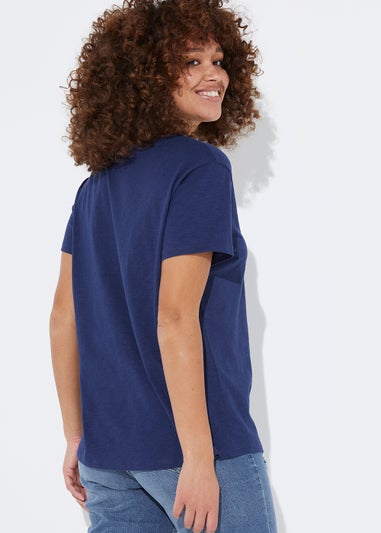 Navy V-Neck Essential T-Shirt