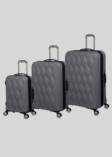 IT Luggage Sorrento Dark Grey Hard Suitcase