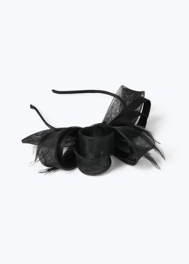 Black Loop Headband Fascinator - Matalan