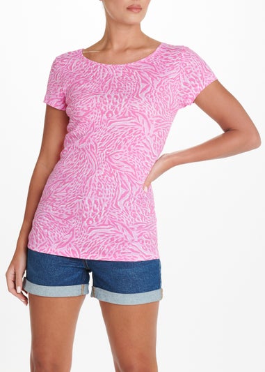 Pink Animal Print Essential T-Shirt