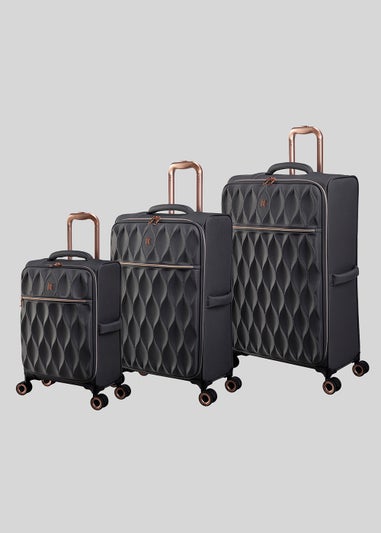 IT Luggage Enliven Charcoal Suitcase