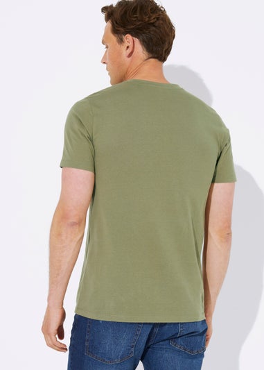 Khaki Essential V-Neck T-Shirt