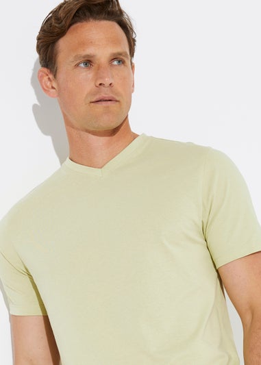 Green Essential V-Neck T-Shirt