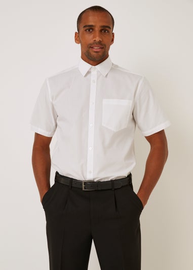 Taylor & Wright White Easy Care Regular Fit Shirt