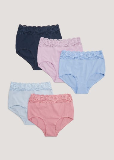 5 Pack Lace Full Knickers