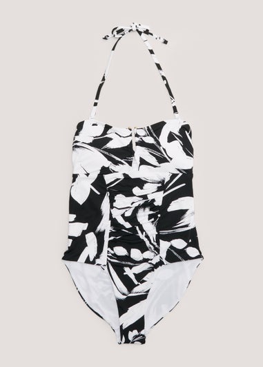 Monochrome Bandeau Swimsuit