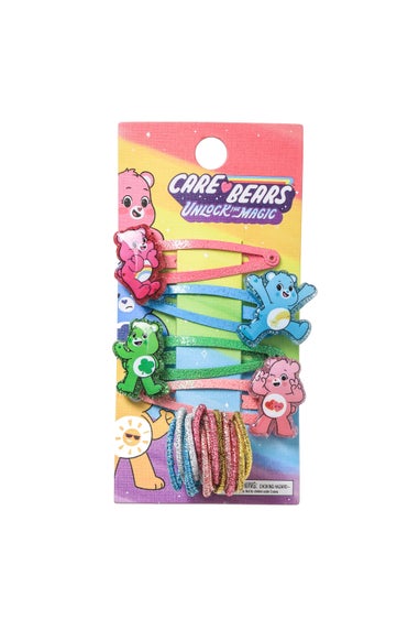 Girls 4 Pack Care Bear Hair Clips