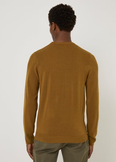 Ochre Soft Touch Crew Neck Jumper