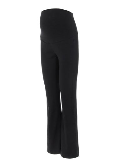 Mamalicious Maternity Black Flared Leggings