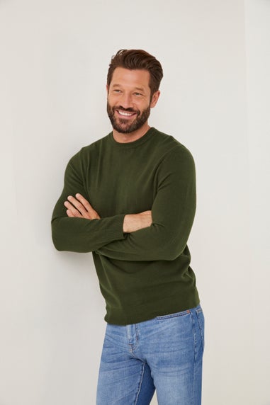 Green Soft Touch Crew Neck Jumper
