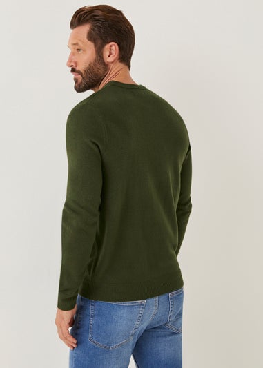 Green Soft Touch Crew Neck Jumper
