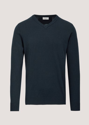 Navy Soft Touch V-Neck Jumper