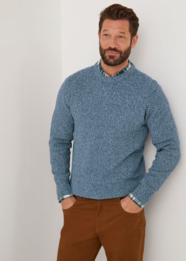 Lincoln Blue 7 Gauge Knit Jumper