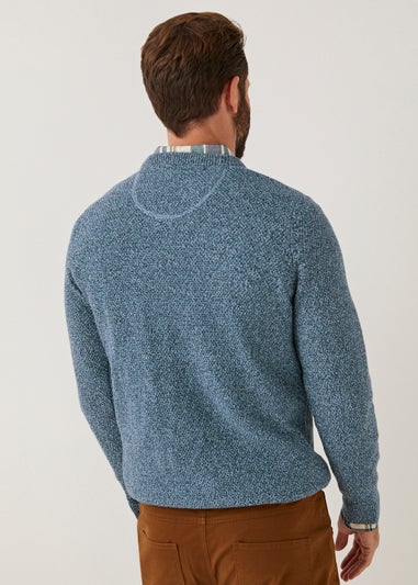 Lincoln Blue 7 Gauge Knit Jumper