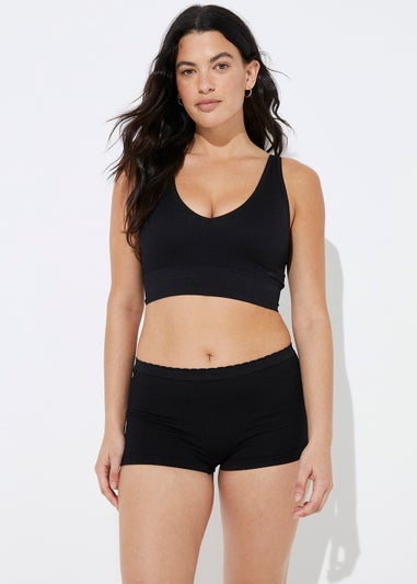 3 Pack Seam Free Ribbed Bralettes