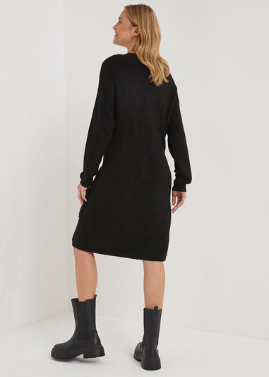 Black Super Soft Tunic Dress