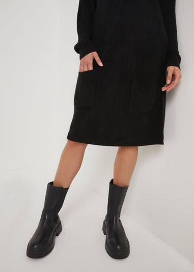 Black Super Soft Tunic Dress