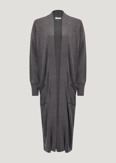 Charcoal Super Soft Longline Cardigan