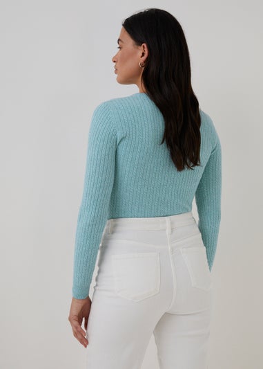 Mint Baby Cable Knit Jumper