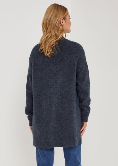 Navy Longline Cardigan