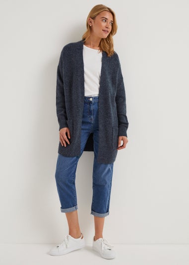 Navy Longline Cardigan