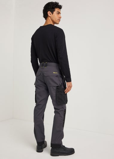 2t Dean Slim Fit Tall Stretch Cargo Trousers (black) | 2tall.com