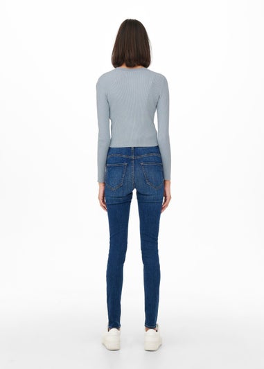JDY Blue Embroidered Cardigan