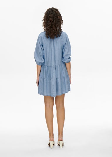 JDY Light Wash Denim Mini Dress