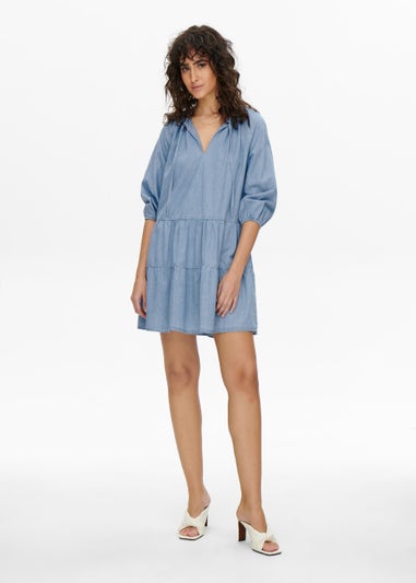 JDY Light Wash Denim Mini Dress