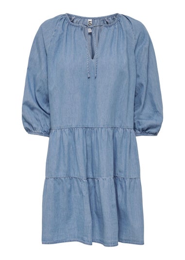 JDY Light Wash Denim Mini Dress