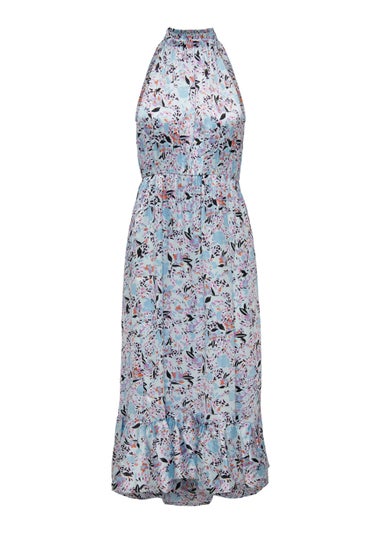 JDY Britney Blue Floral Halter Dress