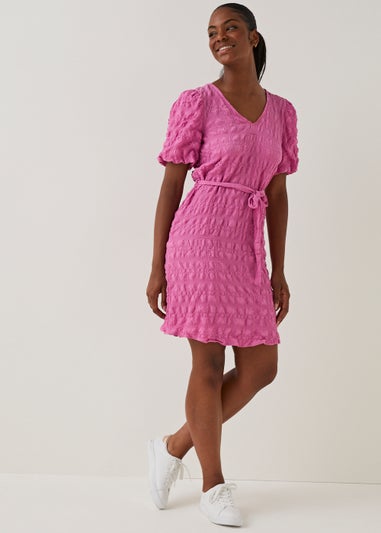 JDY Cherry Pink Belted Dress