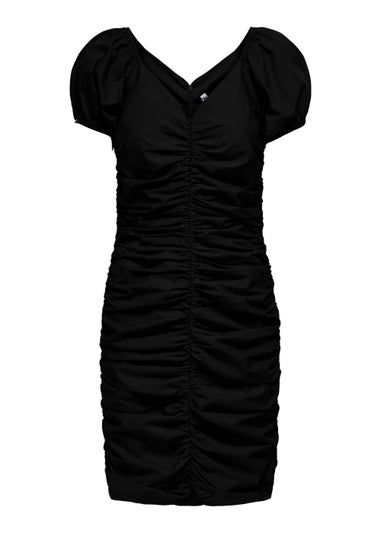 JDY Cuba Black Ruched Dress