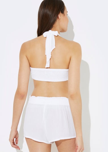 White Tie Front Beach Co-Ord Set
