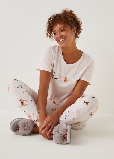 Pink Dog Legging Pyjama Set