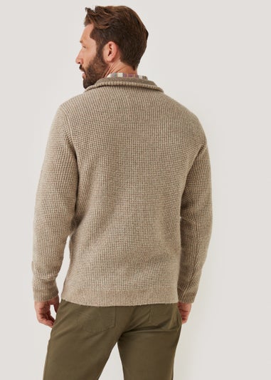 Lincoln Stone Knitted 1/4 Zip Sweatshirt