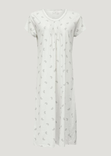 Grey Paisley Longline Nightie