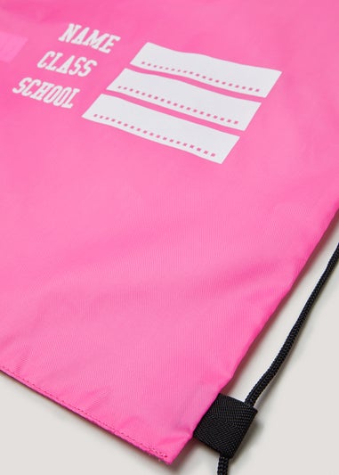 Kids Pink School Pump Bag